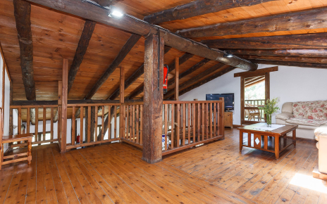 Upper floor living area with furnished terrace